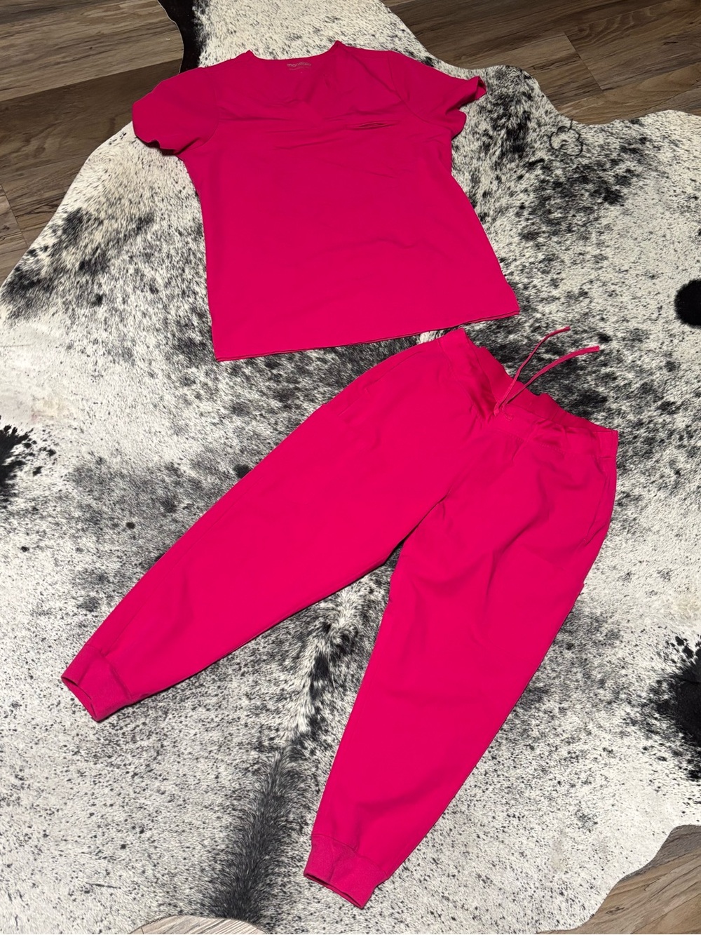 Women’s Hot Pink Mandala Scrubs